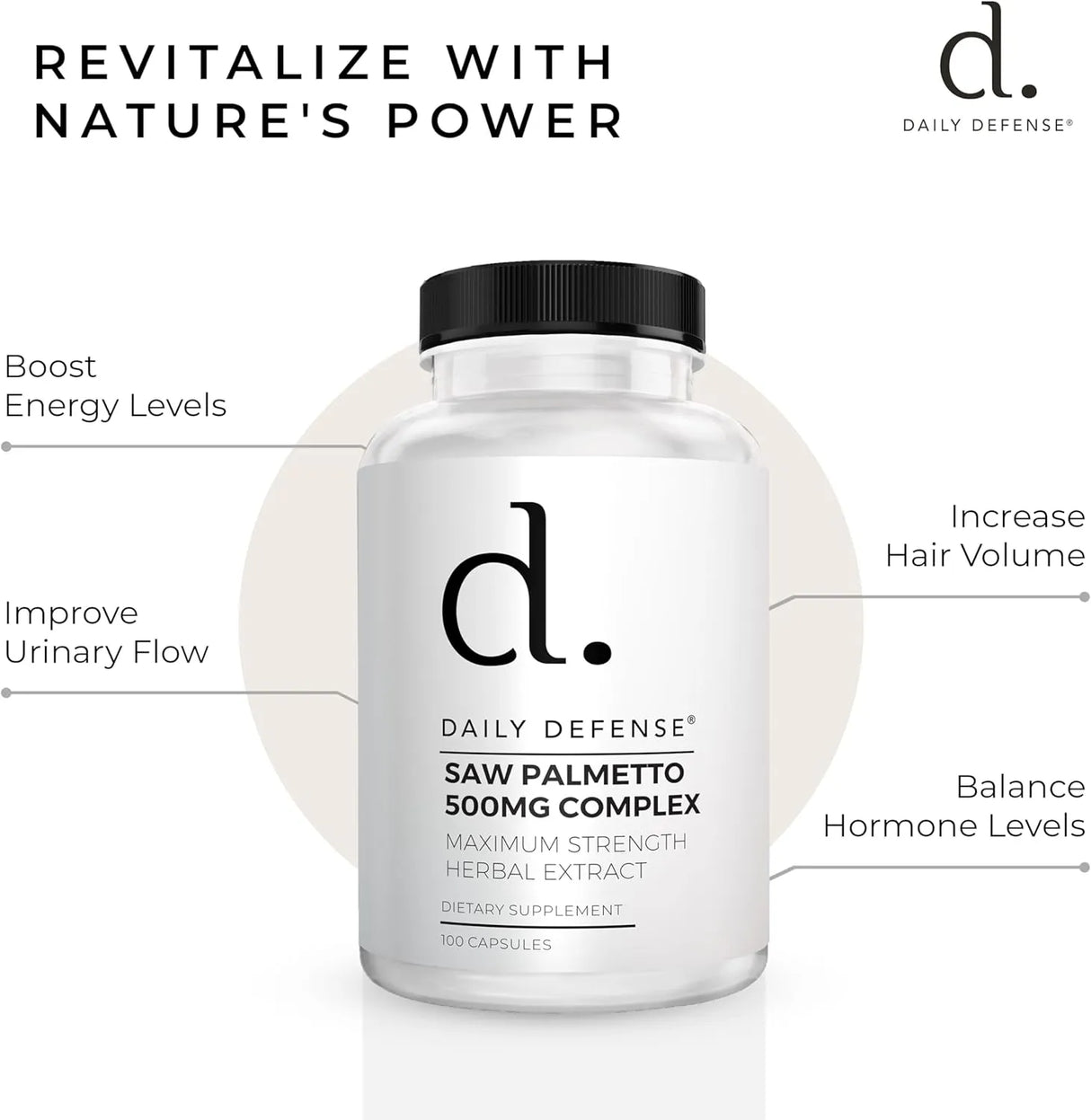 DAILY DEFENSE - Daily Defense Saw Palmetto Prostate Health 100 Capsulas - The Red Vitamin MX - Suplementos Alimenticios - {{ shop.shopifyCountryName }}