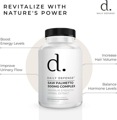 DAILY DEFENSE - Daily Defense Saw Palmetto Prostate Health 100 Capsulas - The Red Vitamin MX - Suplementos Alimenticios - {{ shop.shopifyCountryName }}