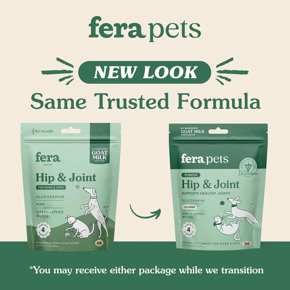 FERA PETS - Fera Pet Organics Hip & Joint Goat Milk Cat & Dog 60 Servicios 180Gr. - The Red Vitamin MX - Cuidado De Cadera Y Articulaciones Para Perros - {{ shop.shopifyCountryName }}