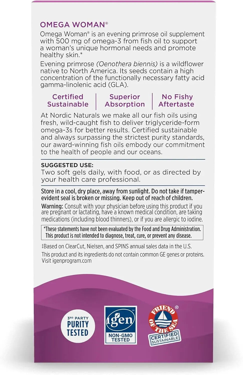 NORDIC NATURALS - Nordic Naturals Omega Woman 500Mg. 120 Capsulas Blandas - The Red Vitamin MX - Suplementos Alimenticios - {{ shop.shopifyCountryName }}