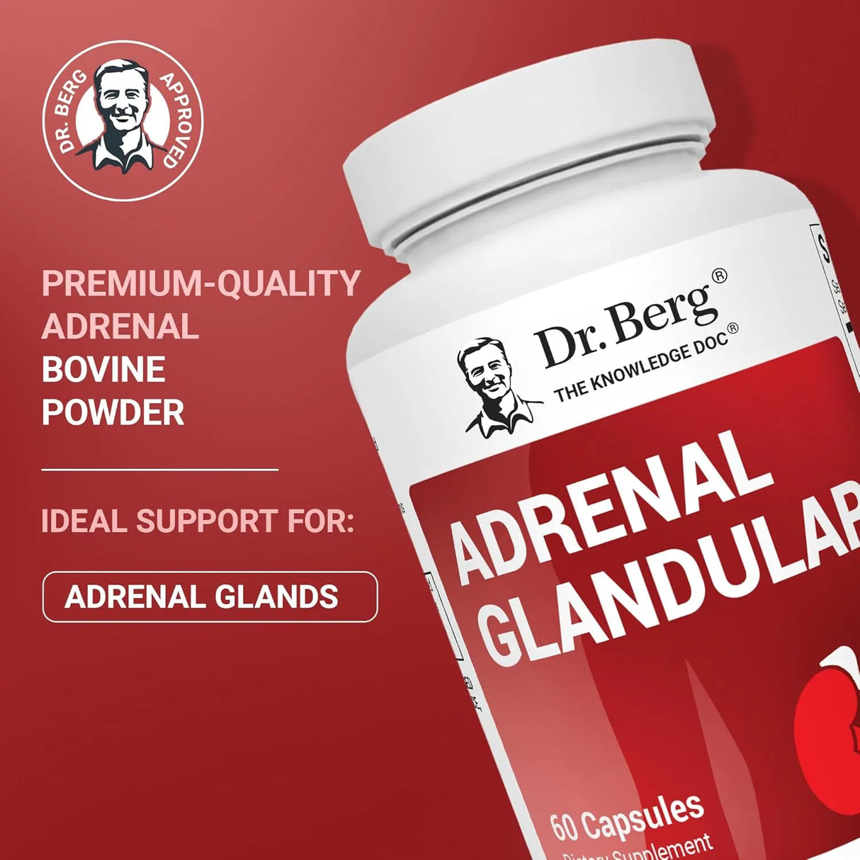 DR. BERG - Dr. Berg Adrenal Glandular 60 Capsulas - The Red Vitamin MX - Suplementos Alimenticios - {{ shop.shopifyCountryName }}