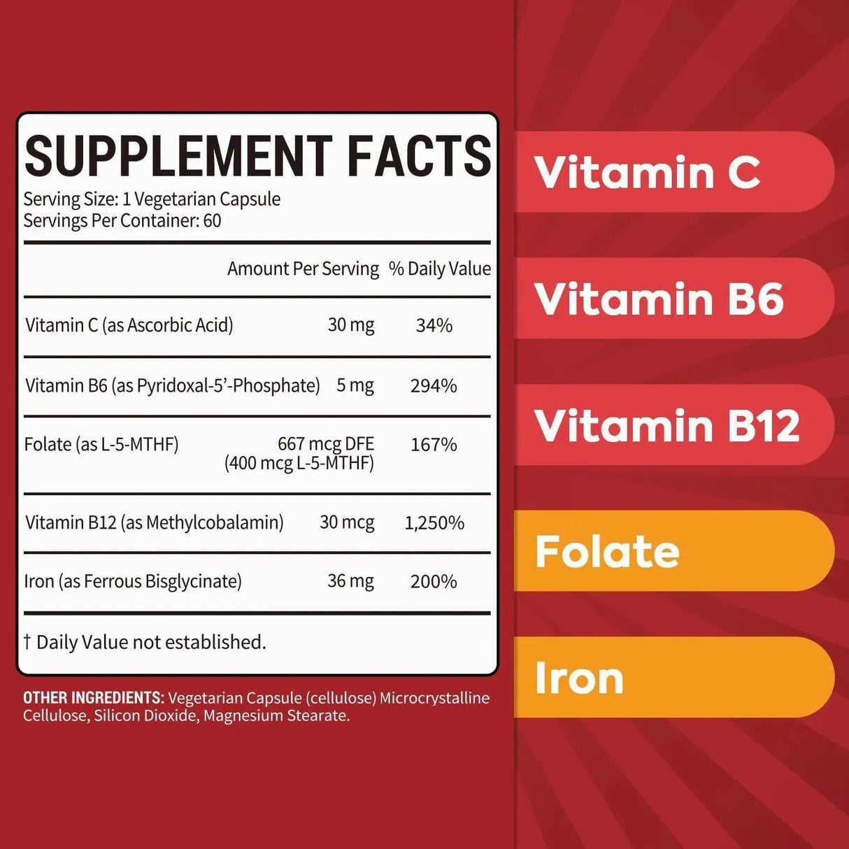 SUREBOUNTY - Surebounty 5-in-1 Blood Support 60 Capsulas - The Red Vitamin MX - Suplementos Alimenticios - {{ shop.shopifyCountryName }}