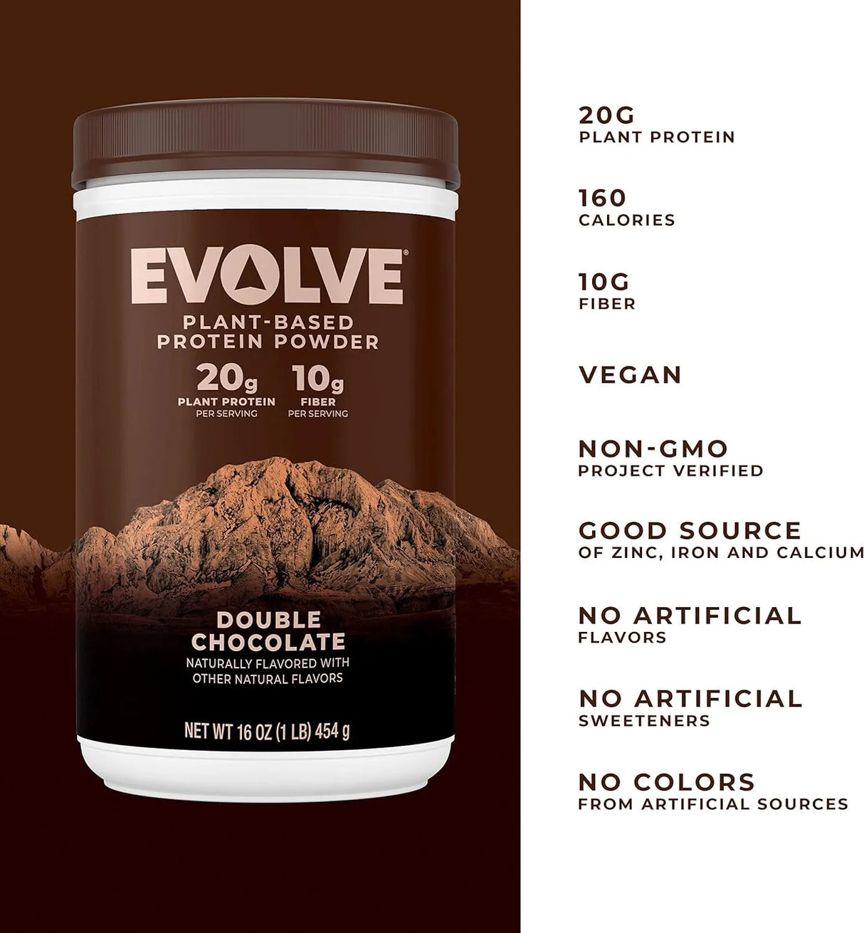 EVOLVE - Evolve Plant Based Protein Powder 20g Double Chocolate 907Gr. - The Red Vitamin MX - Suplementos Alimenticios - {{ shop.shopifyCountryName }}
