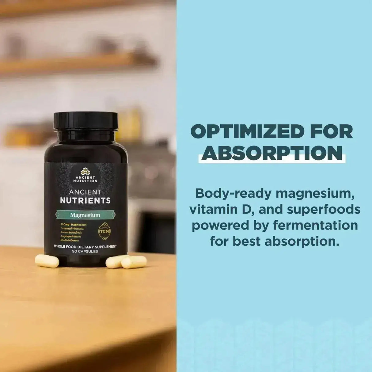 ANCIENT NUTRITION - Ancient Nutrition Magnesium 300Mg. 90 Capsulas - The Red Vitamin MX - Suplementos Alimenticios - {{ shop.shopifyCountryName }}