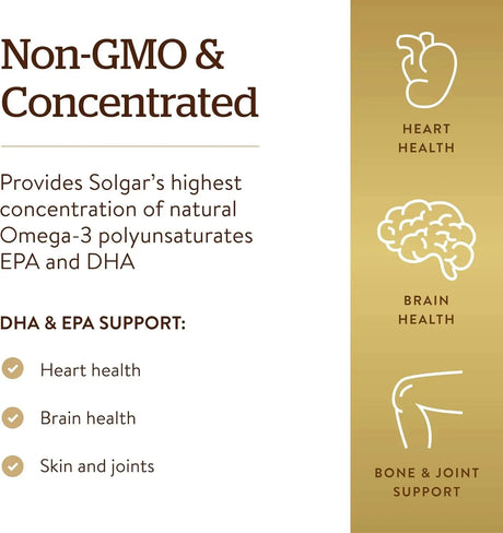 SOLGAR - Solgar Triple Strength Omega-3 950Mg. 100 Capsulas Blandas - The Red Vitamin MX - Suplementos Alimenticios - {{ shop.shopifyCountryName }}