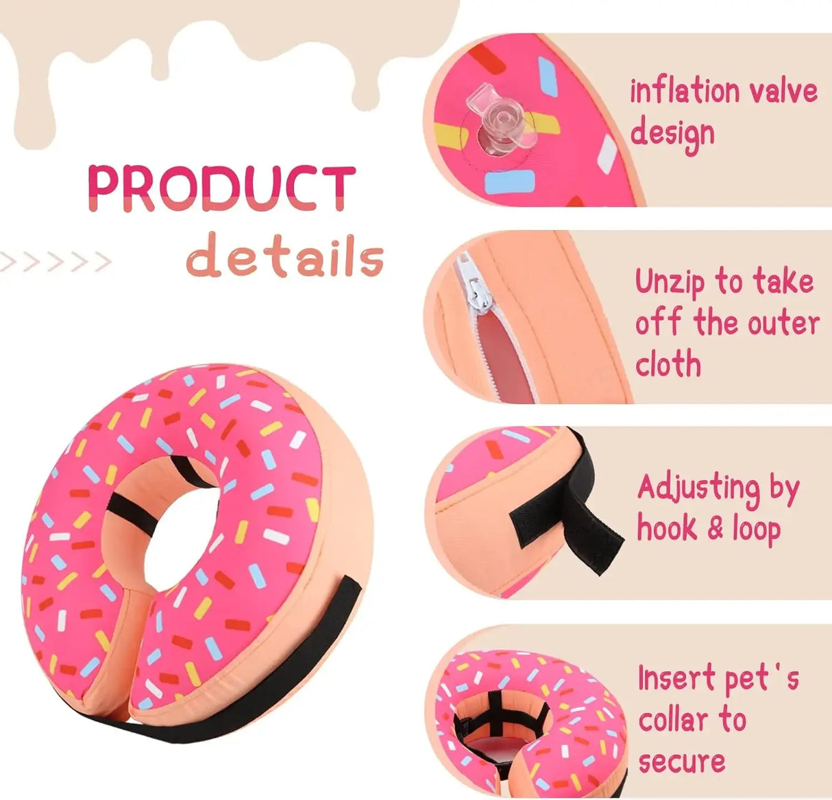 SUPET - Supet Inflatable Dog Cone Collar Alternative After Surgery XSMALL Neck 8"-5" - The Red Vitamin MX - Collares y Conos De Recuperación Para Perros - {{ shop.shopifyCountryName }}