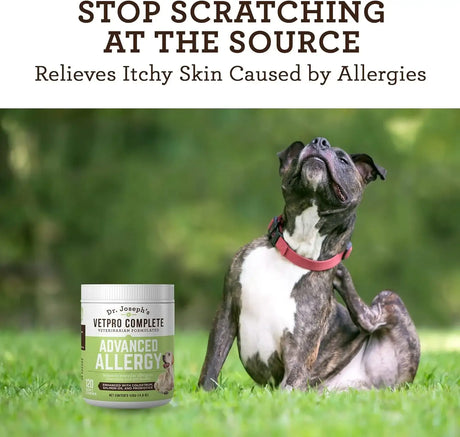 DR. JOSEPH'S - VetPro Complete Dr. Joseph's Advanced Allergy and Itch Support for Dogs 120 Masticables - The Red Vitamin MX - Remedios Para La Picazón De Perros - {{ shop.shopifyCountryName }}