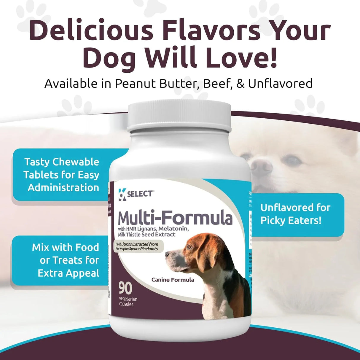 K9 SELECT - K9 Select Multi-Formula Dog Vitamins for Medium Dogs Unflavored 90 Capsulas - The Red Vitamin MX - Multivitamínicos Para Perros - {{ shop.shopifyCountryName }}