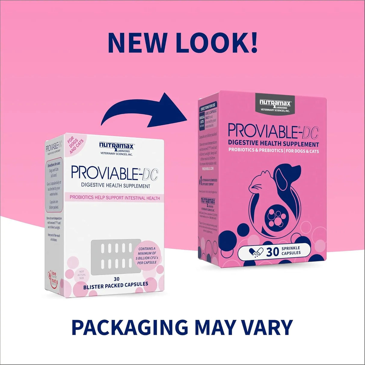 NUTRAMAX - Nutramax Proviable Probiotics for Dogs and Cats 30 Capsulas - The Red Vitamin MX - Probióticos Para Perros - {{ shop.shopifyCountryName }}