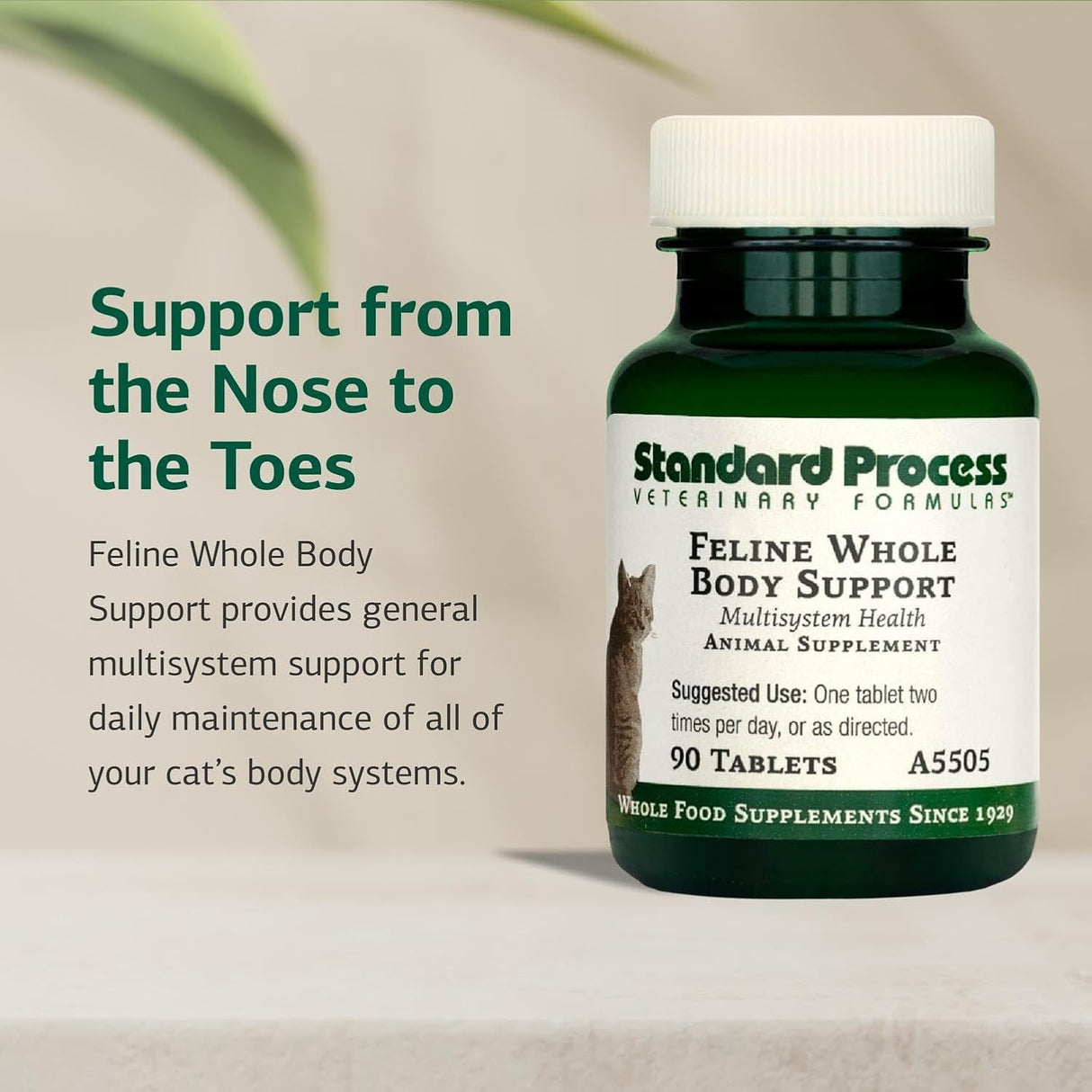 Standard Process Inc. Feline Whole Body Support 90 Tabletas