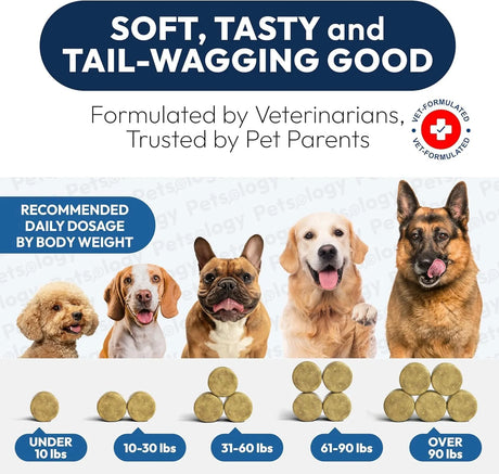 PETSOLOGY - Petsology Omega 3 Fish Oil for Dogs 170 Masticables - The Red Vitamin MX - Aceite De Pescado Para Perros - {{ shop.shopifyCountryName }}