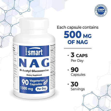 SUPERSMART - Supersmart NAG 1500Mg. 90 Capsulas - The Red Vitamin MX - Suplementos Alimenticios - {{ shop.shopifyCountryName }}