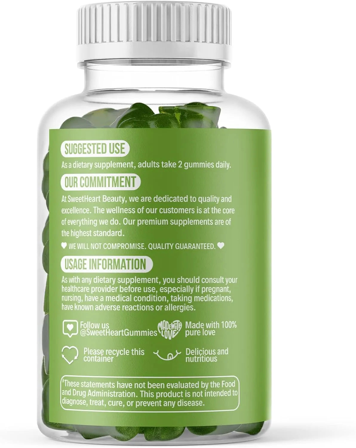 SWEETHEARTBEAUTY - SweetHeartBeauty Matcha Green Tea Extract Gummy 60 Gomitas - The Red Vitamin MX - Suplementos Alimenticios - {{ shop.shopifyCountryName }}