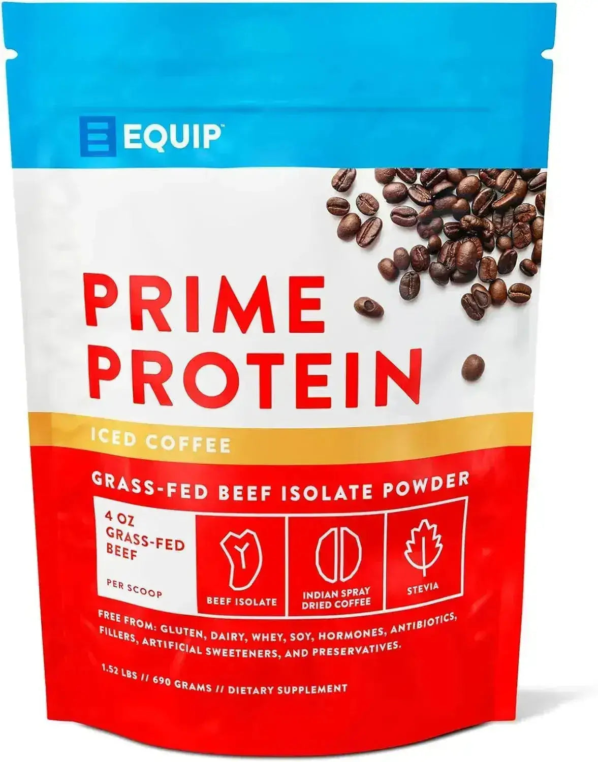 EQUIP FOODS - Equip Foods Prime Protein Powder Grass Fed Beef Protein Isolate Iced Coffee 690Gr. - The Red Vitamin MX - Suplementos Alimenticios - {{ shop.shopifyCountryName }}