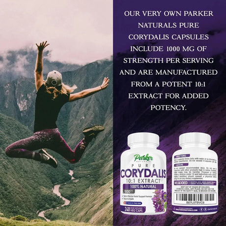 PARKER NATURALS - Parker Naturals Pure Corydalis 1000Mg. 240 Capsulas - The Red Vitamin MX - Suplementos Alimenticios - {{ shop.shopifyCountryName }}
