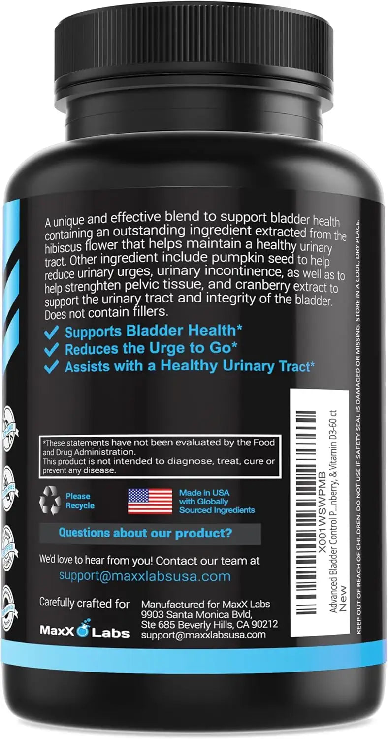 MAXX LABS - MaxX Labs Advanced Bladder Control 60 Capsulas - The Red Vitamin MX - Suplementos Alimenticios - {{ shop.shopifyCountryName }}