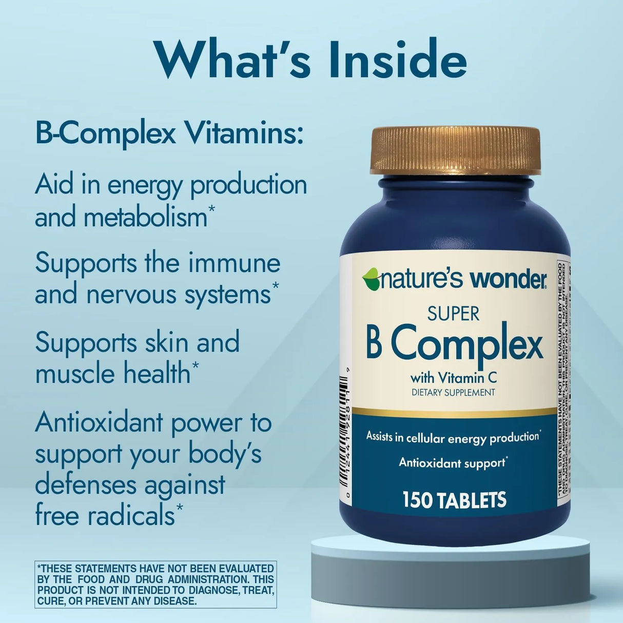 NATURE'S WONDER - Nature's Wonder Super B Complex with Vitamin C 150 Tabletas - The Red Vitamin MX - Suplementos Alimenticios - {{ shop.shopifyCountryName }}