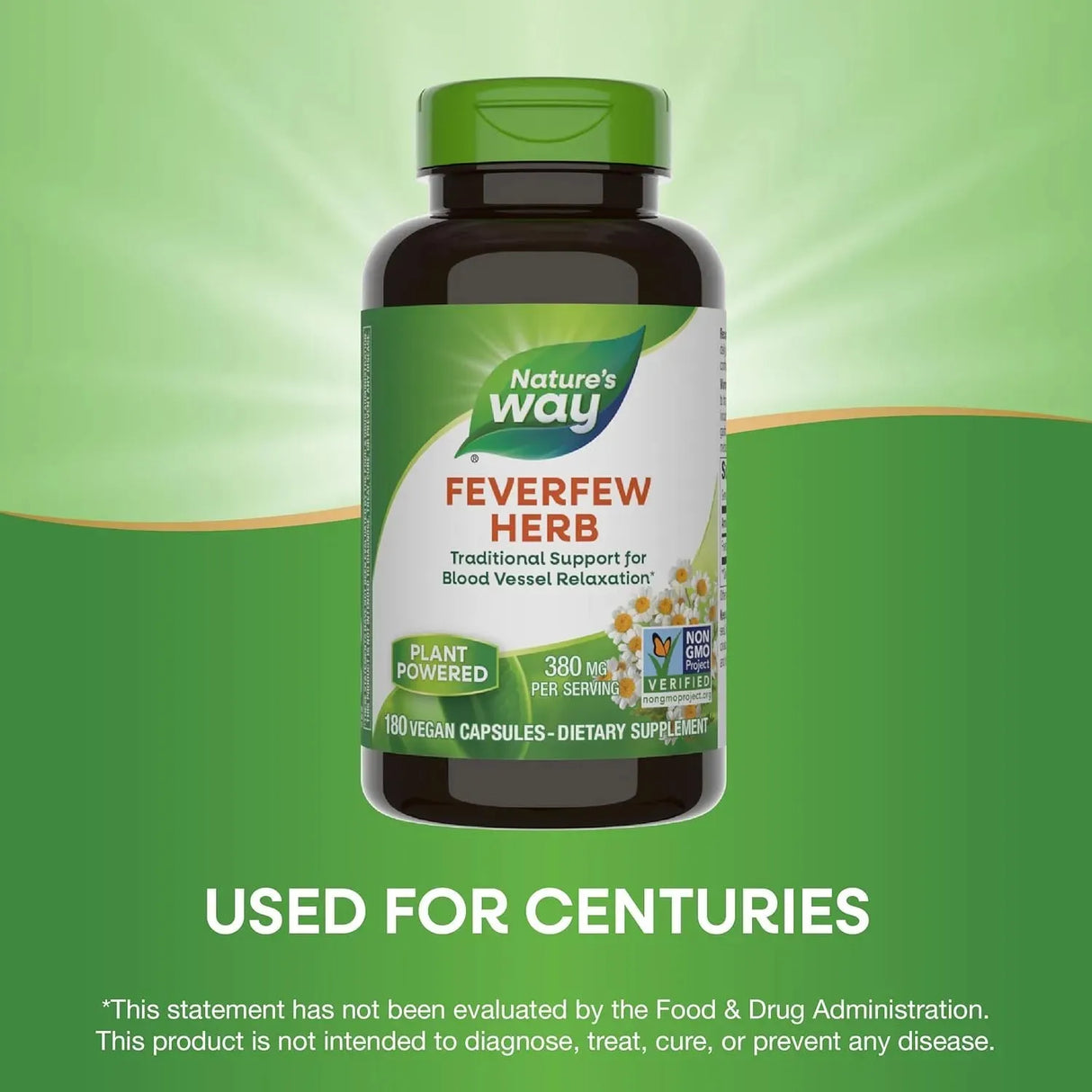 NATURE'S WAY - Nature's Way Feverfew Herb 380Mg. 180 Capsulas - The Red Vitamin MX - Suplementos Alimenticios - {{ shop.shopifyCountryName }}