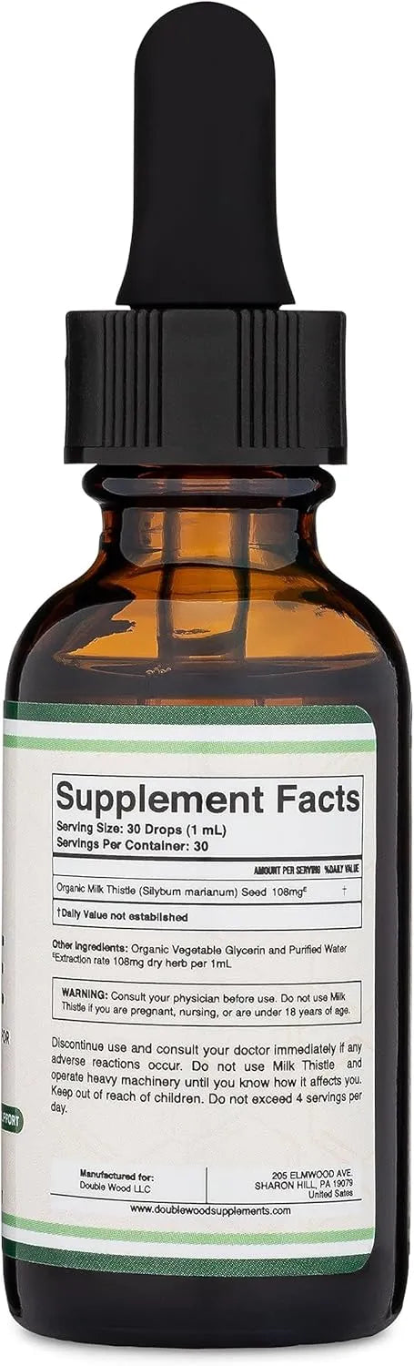 DOUBLE WOOD SUPPLEMENTS - Double Wood Supplements Milk Thistle 1 Fl.Oz. - The Red Vitamin MX - Suplementos Alimenticios - {{ shop.shopifyCountryName }}