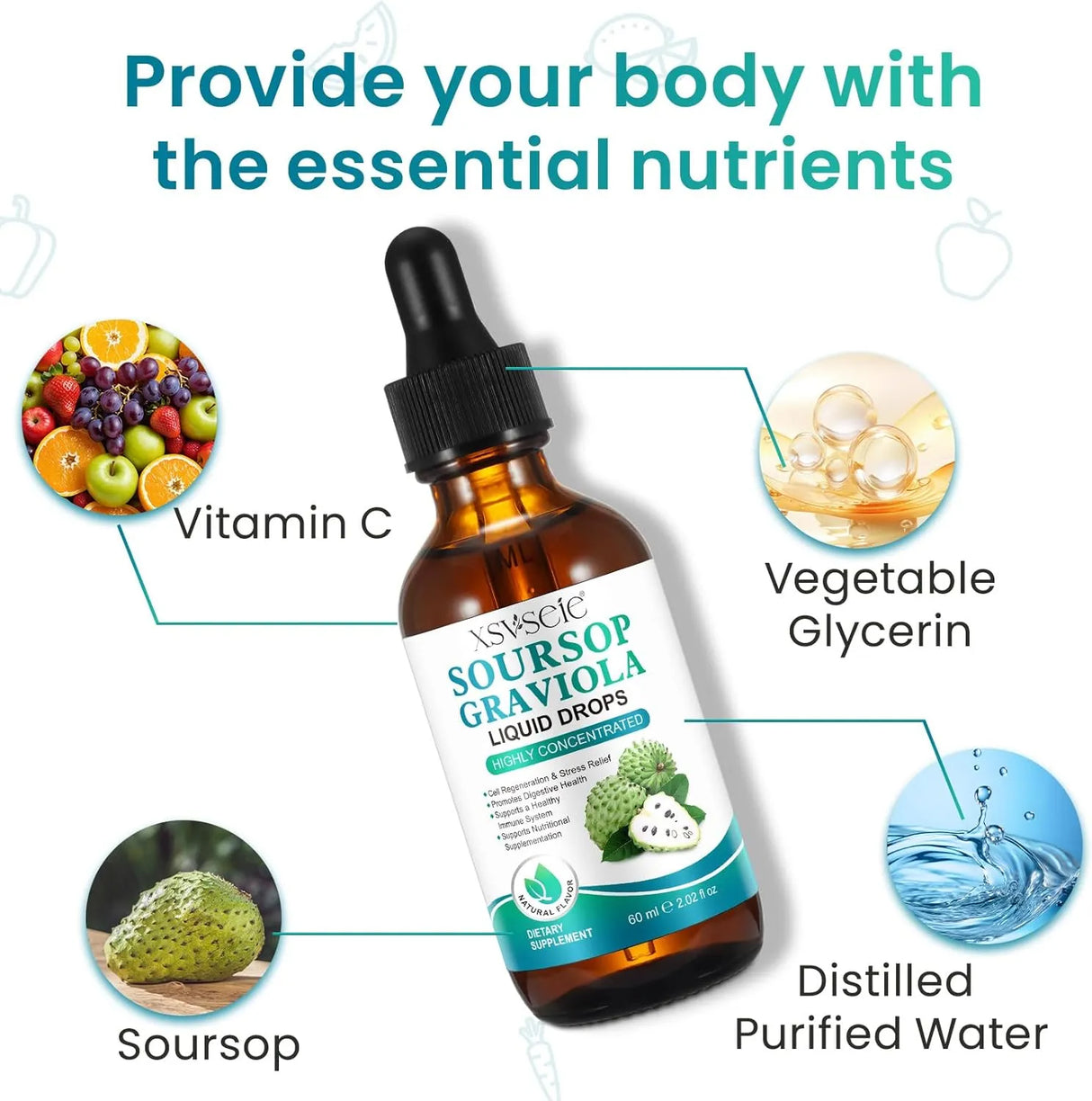 XSVSEIE - Xsvseie Soursop Bitters Liquid 60Ml. - The Red Vitamin MX - Suplementos Alimenticios - {{ shop.shopifyCountryName }}