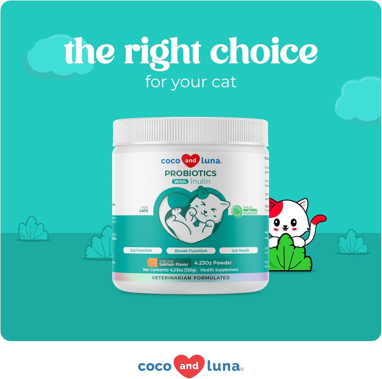 Coco and Luna Probiotics for Cats 120Gr.