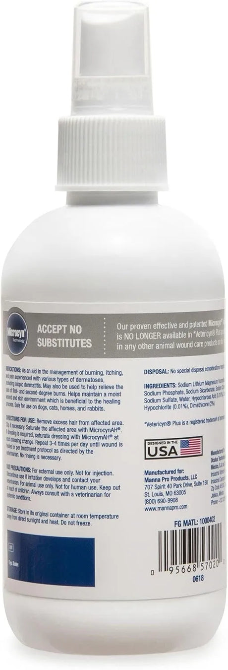 MICROCYNAH - MicrocynAH Anti-Itch Spray Gel with Moisturizing Dimethicone for Dogs 8 Fl.Oz. - The Red Vitamin MX - Remedios Para La Picazón De Perros - {{ shop.shopifyCountryName }}