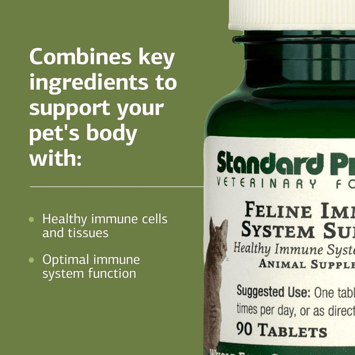 Standard Process Inc. Feline Immune System Support 90 Tabletas