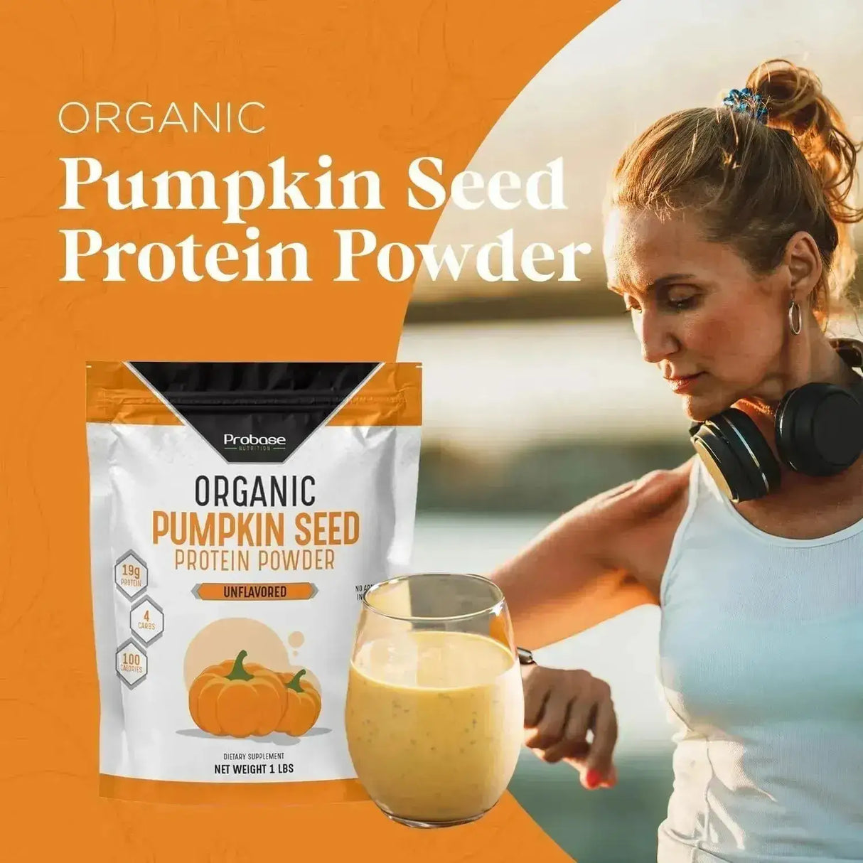 PROBASE NUTRITION - Probase Nutrition Pumpkin Seed Protein Powder 1 Lb. - The Red Vitamin MX - Suplementos Alimenticios - {{ shop.shopifyCountryName }}