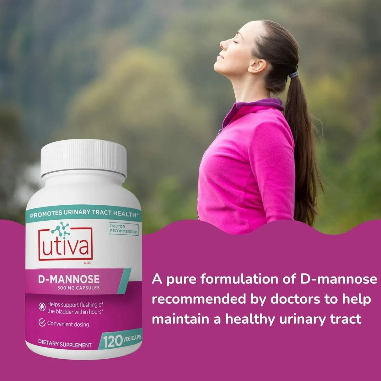 UTIVA - Utiva D-Mannose 500Mg. 120 Capsulas - The Red Vitamin MX - Suplementos Alimenticios - {{ shop.shopifyCountryName }}