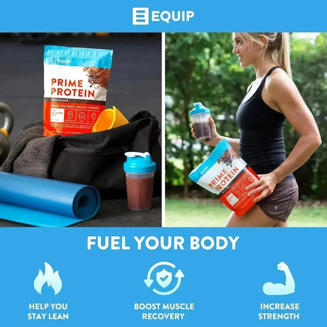 EQUIP FOODS - Equip Foods Prime Protein Powder Grass Fed Beef Protein Isolate Chocolate 771Gr. - The Red Vitamin MX - Suplementos Alimenticios - {{ shop.shopifyCountryName }}