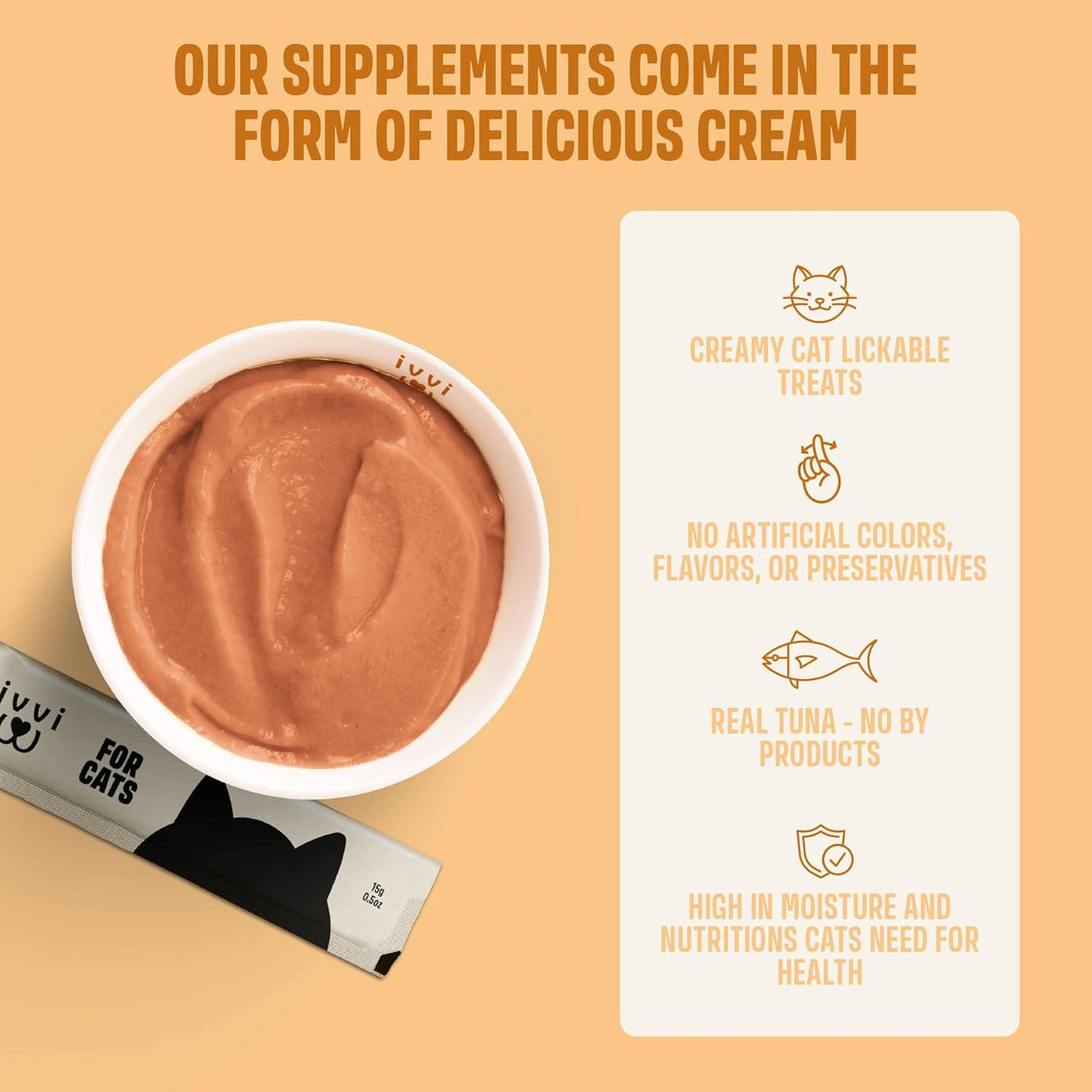 ivvi Skin & Coat for Cats 30 Paquetes