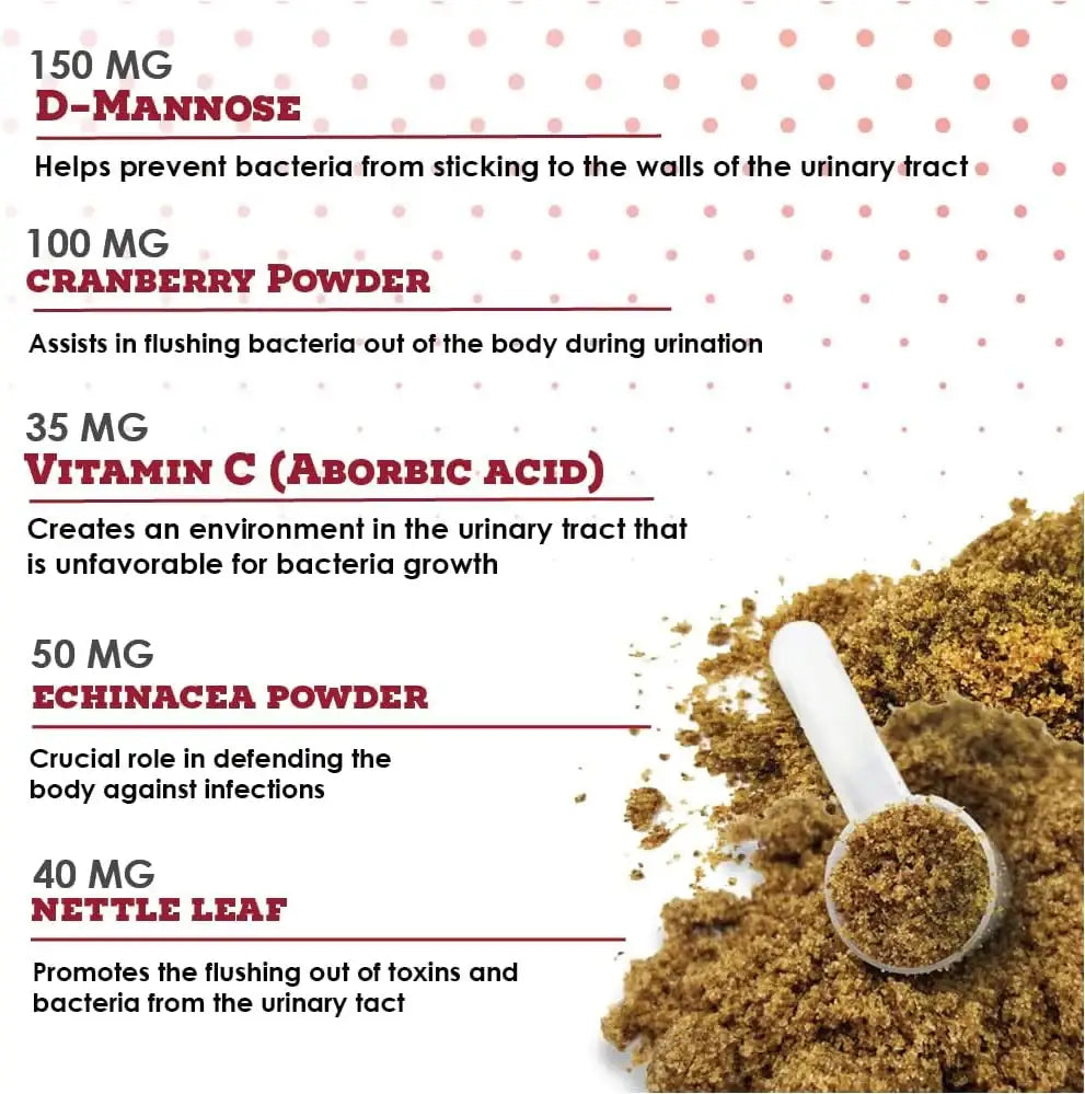 DENESTRA - Denestra Cranberry D Mannose MAX- Dog Urinary Tract 90 Servicios - The Red Vitamin MX - Salud De Tracto Urinario Para Perros - {{ shop.shopifyCountryName }}