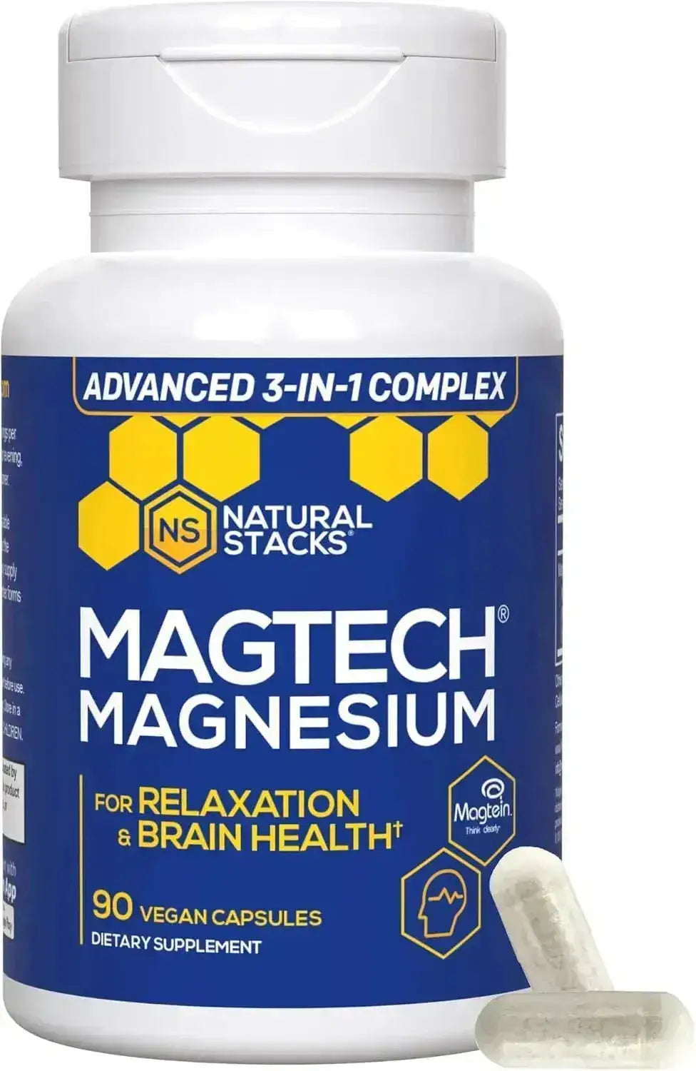 NATURAL STACKS - Natural Stacks MagTech Magnesium 200Mg. 90 Capsulas - The Red Vitamin MX - Suplementos Alimenticios - {{ shop.shopifyCountryName }}