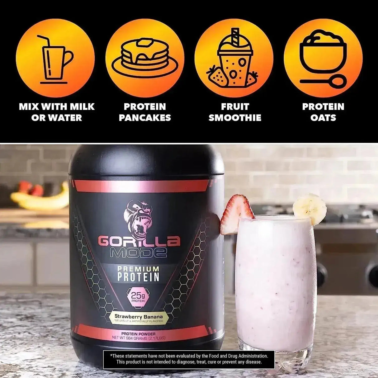GORILLA MODE - Gorilla Mode Premium Whey Protein Birthday Cake 1011Gr. - The Red Vitamin MX - Suplementos Alimenticios - {{ shop.shopifyCountryName }}