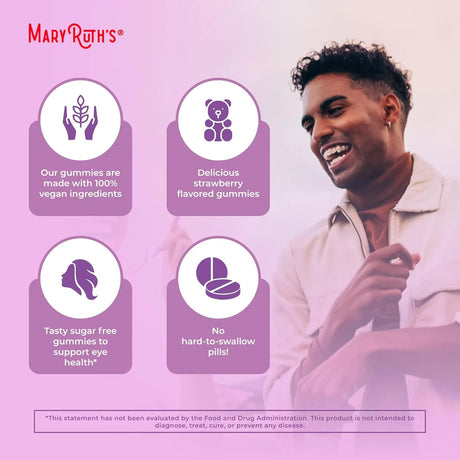 MARY RUTH ORGANICS - MaryRuth's Eye Care Gummies 90 Gomitas - The Red Vitamin MX - Suplementos Alimenticios - {{ shop.shopifyCountryName }}