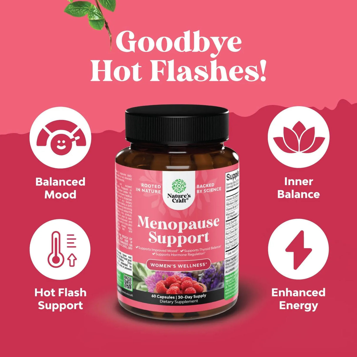 NATURES CRAFT - Natures Craft Menopause Support 60 Capsulas - The Red Vitamin MX - Suplementos Alimenticios - {{ shop.shopifyCountryName }}