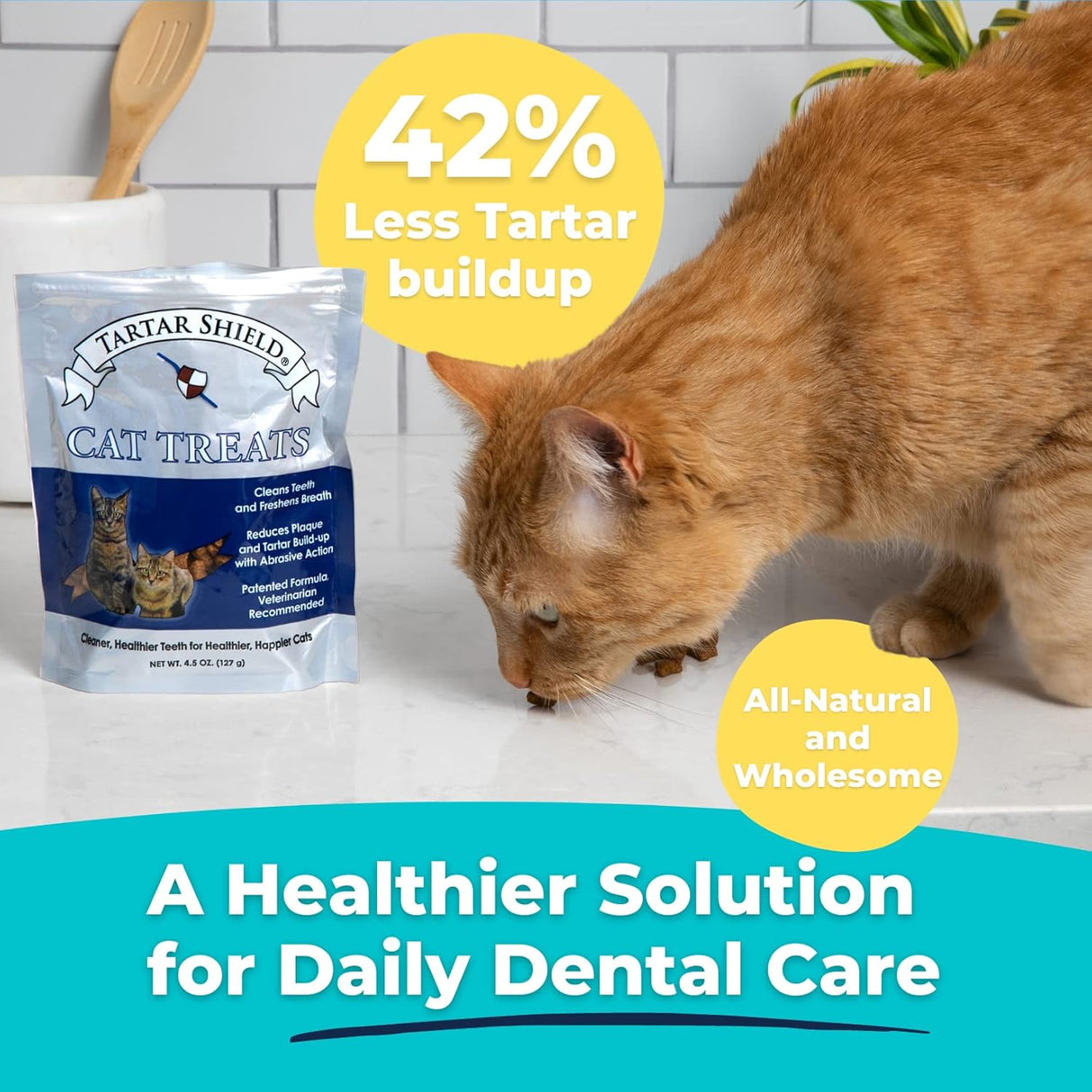 Tartar Shield Cat Treats Daily Dental Treats Chicken Flavor 127Gr.