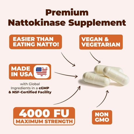 VIMERSON HEALTH - Vimerson Health Nattokinase 4000 FU 60 Capsulas - The Red Vitamin MX - Suplementos Alimenticios - {{ shop.shopifyCountryName }}