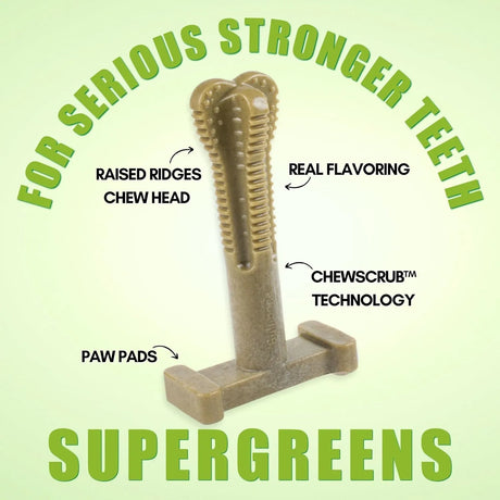 BULIBONE - Bullibone SuperBrush: Dog Teeth Cleaning Brushing Toothbrush Stick Super Greens 3 Pack - The Red Vitamin MX - Cuidado Dental Para Perros - {{ shop.shopifyCountryName }}