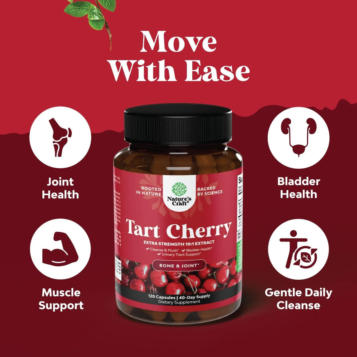 NATURES CRAFT - Natures Craft Advanced Tart Cherry Extract 750Mg. 120 Capsulas - The Red Vitamin MX - Suplementos Alimenticios - {{ shop.shopifyCountryName }}