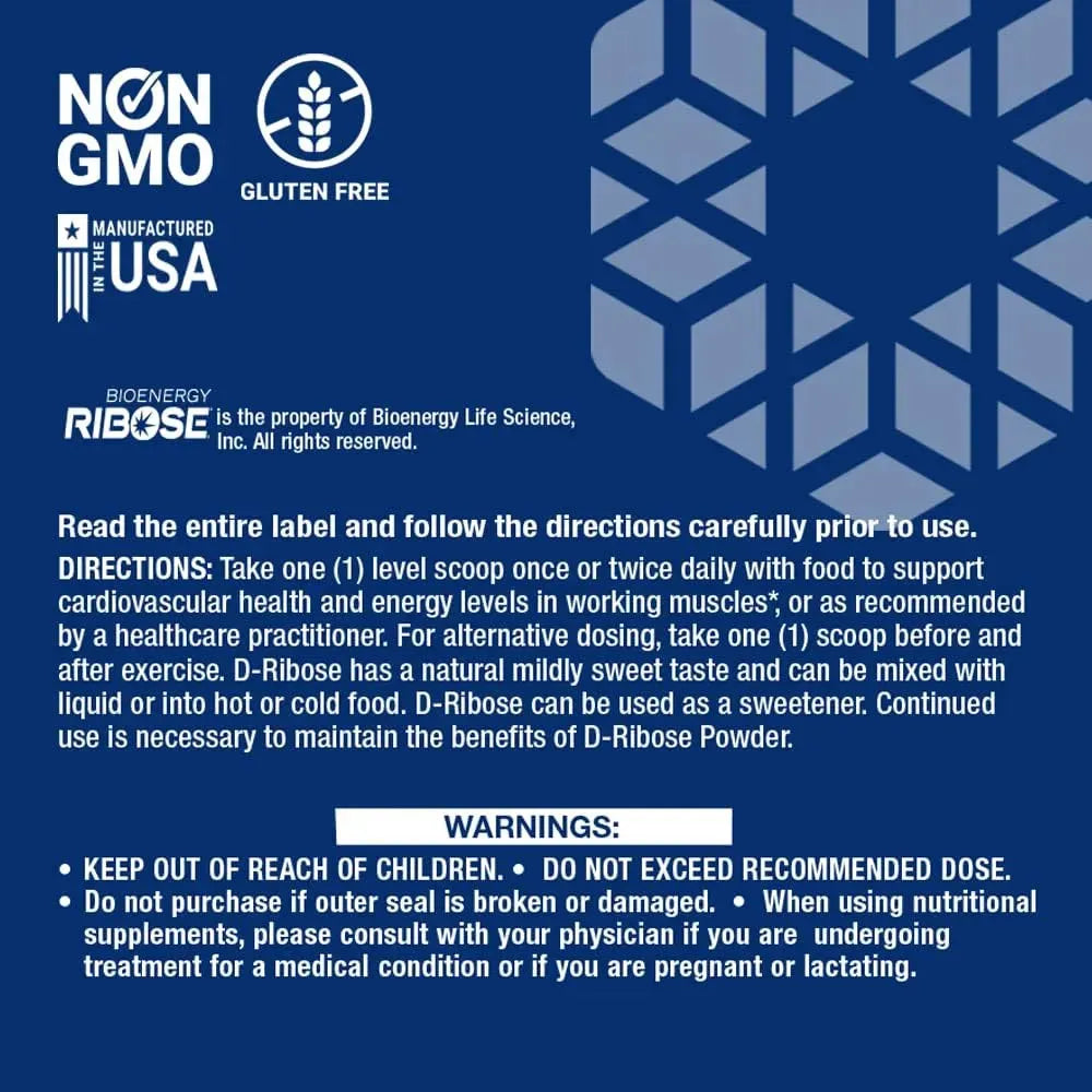 LIFE EXTENSION - Life Extension D-Ribose Powder 150Gr. - The Red Vitamin MX - Suplementos Alimenticios - {{ shop.shopifyCountryName }}