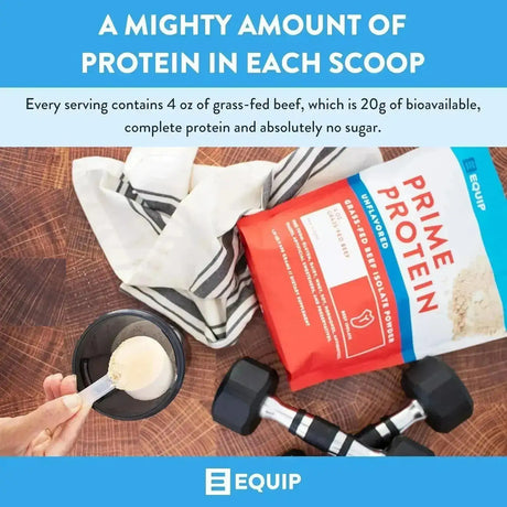 EQUIP FOODS - Equip Foods Prime Protein Powder Grass Fed Beef Protein Isolate Unflavored 630Gr. - The Red Vitamin MX - Suplementos Alimenticios - {{ shop.shopifyCountryName }}