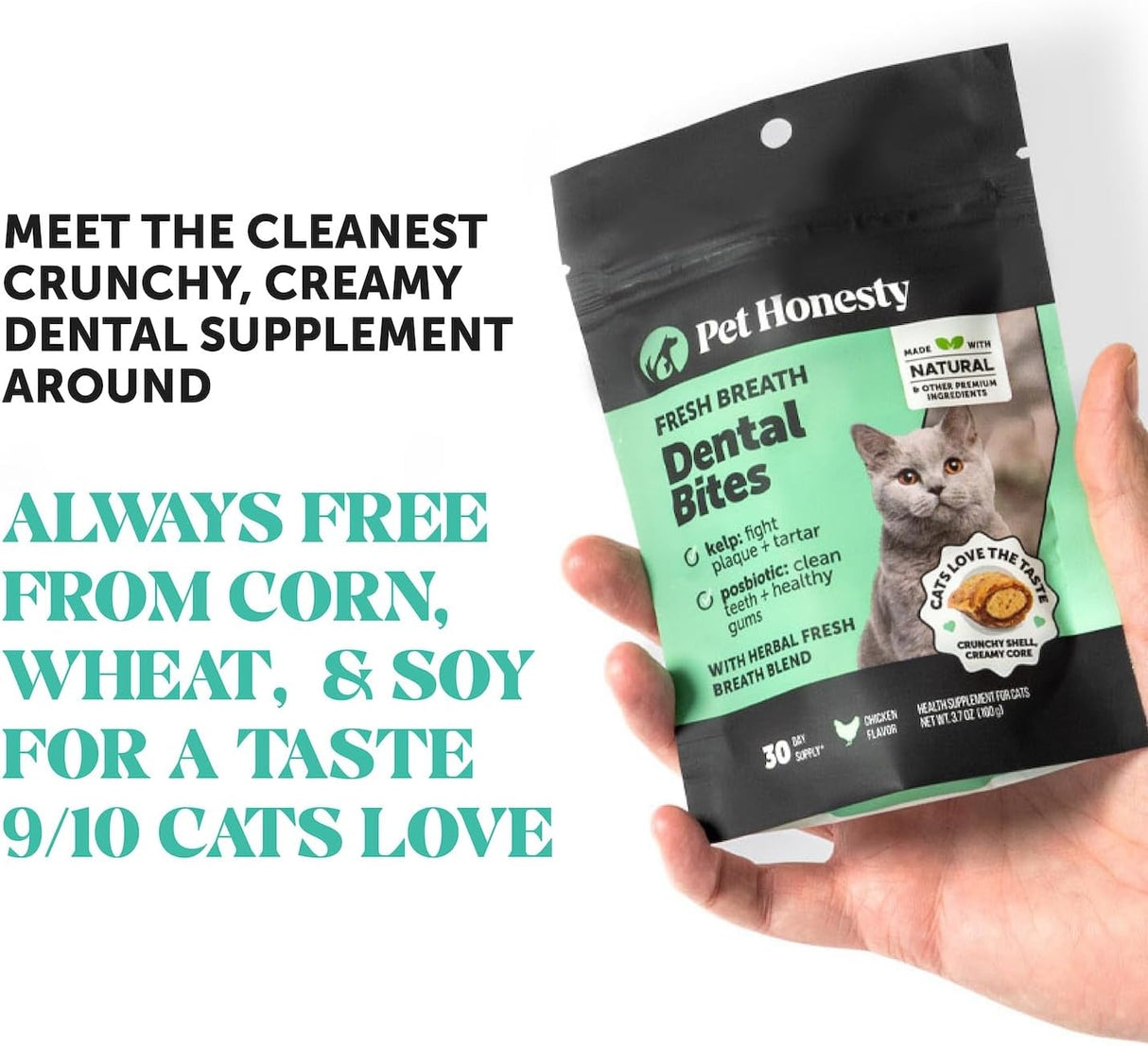 Pet Honesty Fresh Dental Bites for Cats 100Gr.