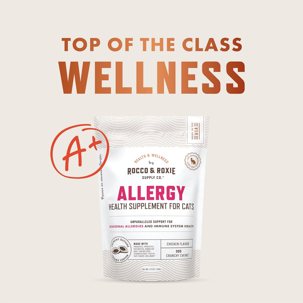 Rocco & Roxie Allergy Relief for Cats 104Gr.