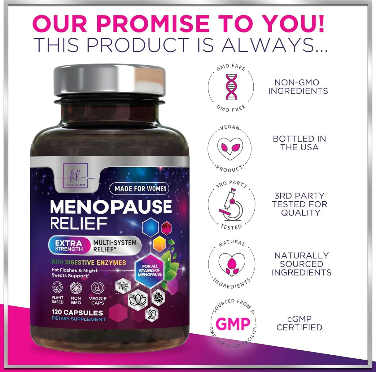 HELLO LOVELY! - Hello Lovely! Menopause Relief 120 Capsulas - The Red Vitamin MX - Suplementos Alimenticios - {{ shop.shopifyCountryName }}
