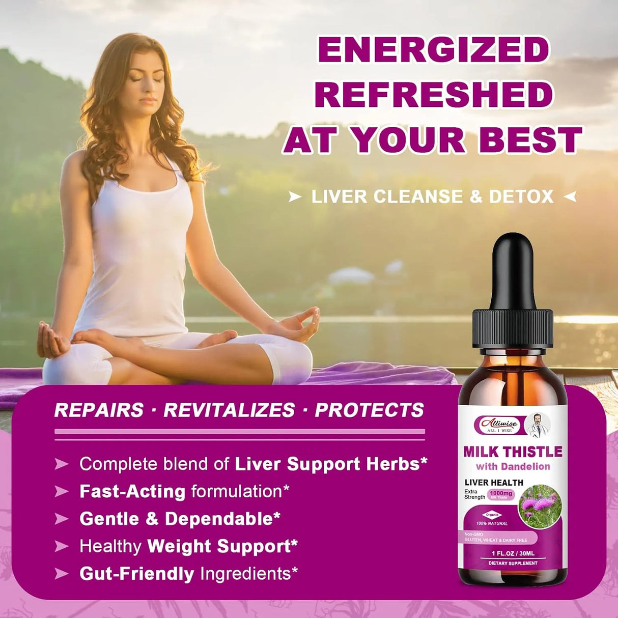 ALLIWISE - Alliwise Milk Thistle Extract Liver Health 1 Fl.Oz. 2 Pack - The Red Vitamin MX - Suplementos Alimenticios - {{ shop.shopifyCountryName }}