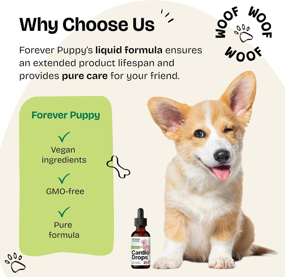 Forever Puppy Cardio Drops for Dogs 2 Fl.Oz.
