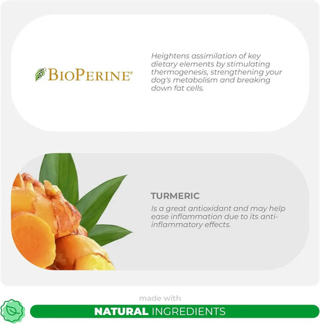 COCO AND LUNA - Coco and Luna Turmeric for Dogs Anti Inflammatory Pain Relief 120 Tabletas Masticables - The Red Vitamin MX - Cuidado De Cadera Y Articulaciones Para Perros - {{ shop.shopifyCountryName }}