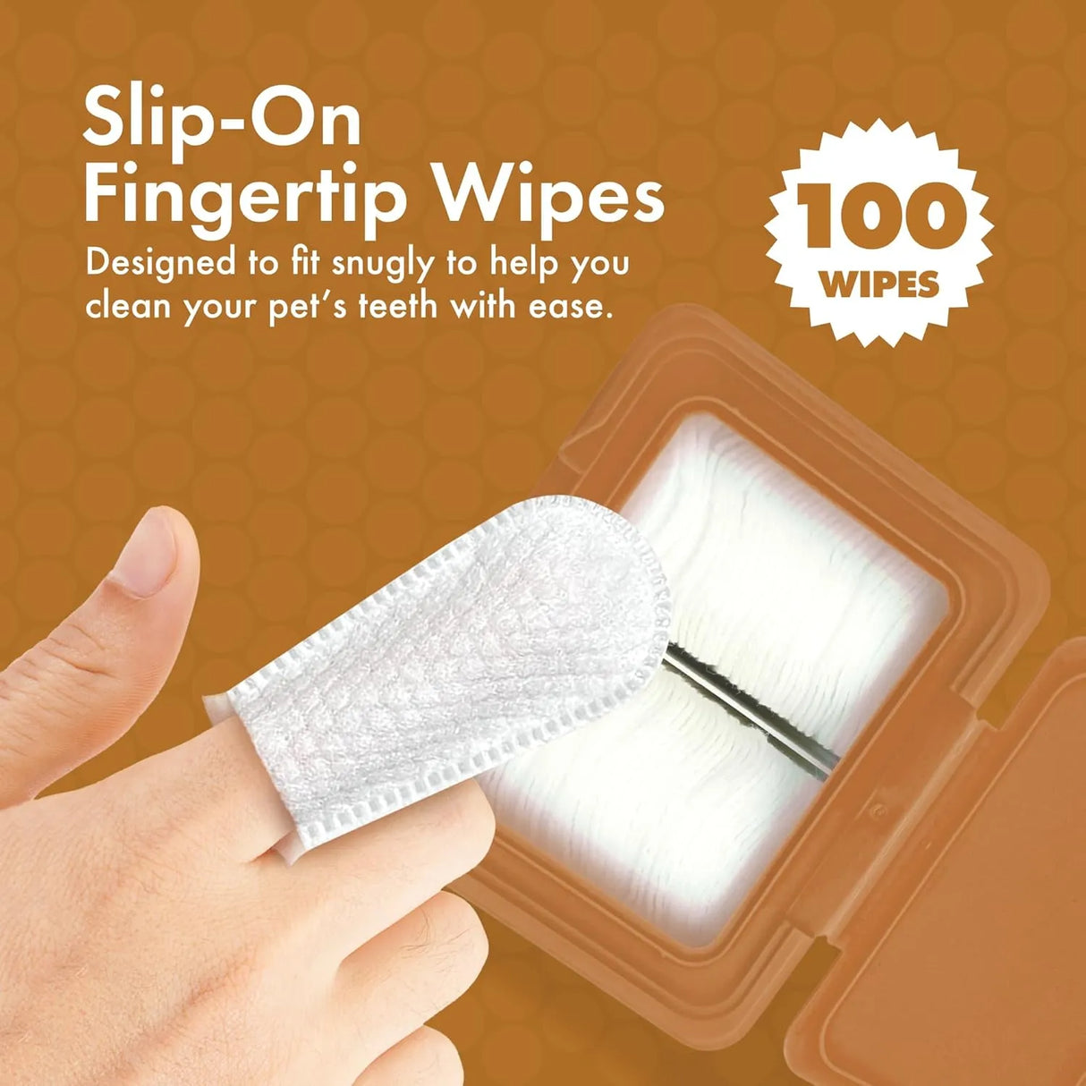 PETKIN - Petkin Fingertip Tooth Wipes for Dogs and Cats Peanut Butter 100 Toallitas - The Red Vitamin MX - Cuidado Dental Para Perros - {{ shop.shopifyCountryName }}