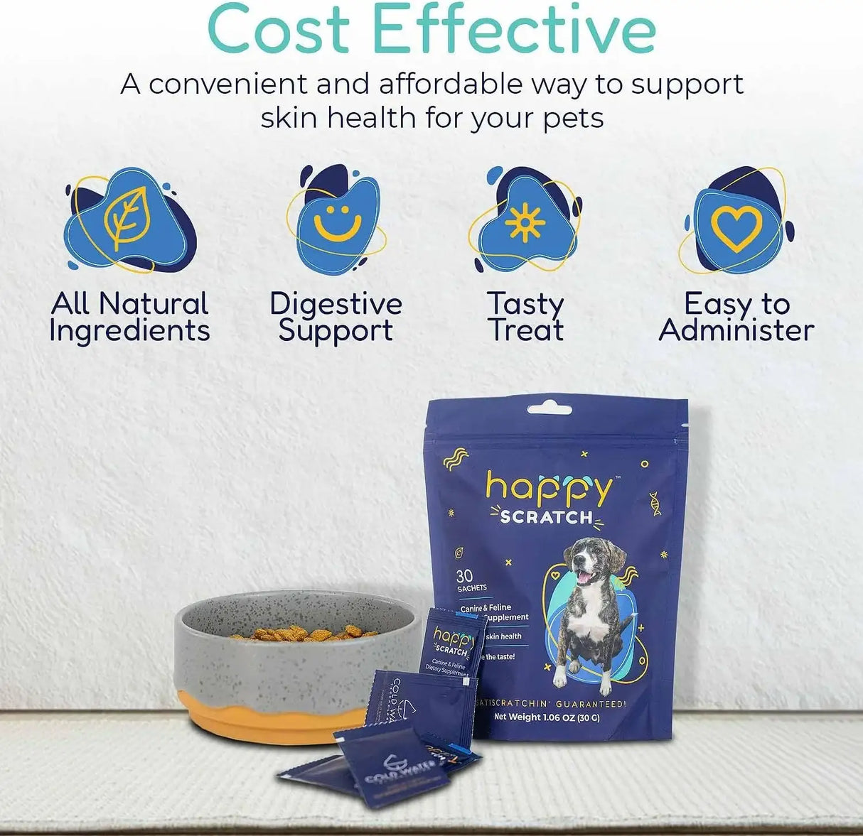 HAPPY SCRATCH - Happy Scratch Dog Allergy Relief for Itching and Licking 30 Paquetes - The Red Vitamin MX - Remedios Para La Picazón De Perros - {{ shop.shopifyCountryName }}